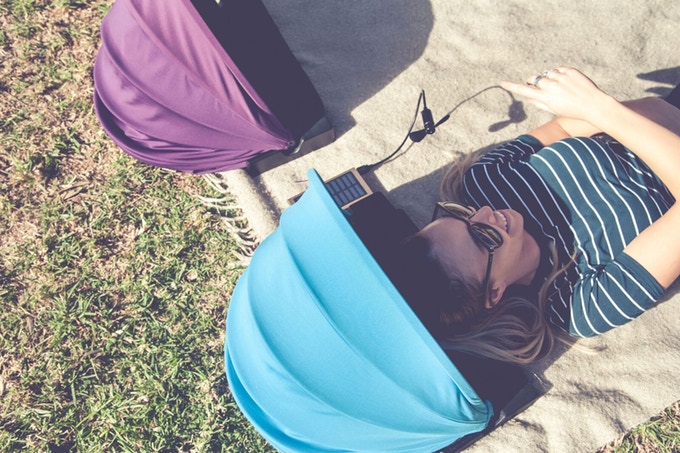 Shader Mini Personal Shade Provider - Mini Umbrella For Your Face While at the Beach