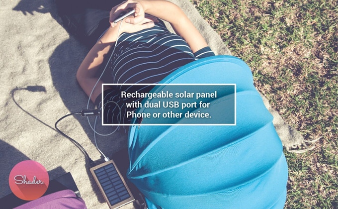 Shader Mini Personal Shade Provider - Mini Umbrella For Your Face While at the Beach