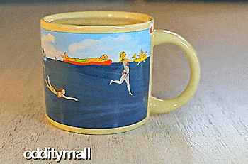Beach Shark Attack Coffee Mug - Heat Changing Shark Attack Mug