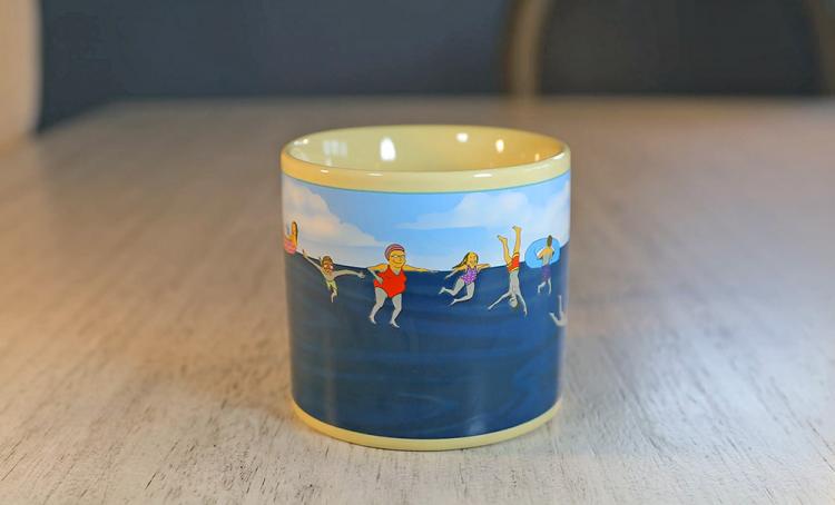 Beach Shark Attack Coffee Mug - Heat Changing Shark Attack Mug