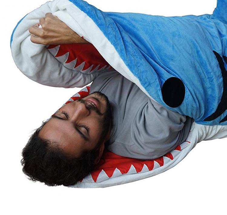 Shark Bite Sleeping Bag - Adult shark sleeping bag