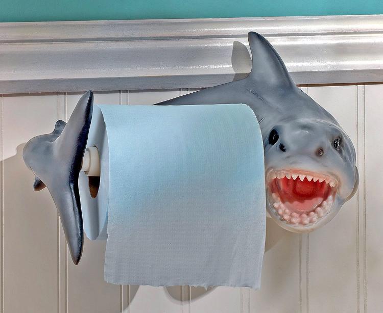 Shark Bite Toilet Paper Holder