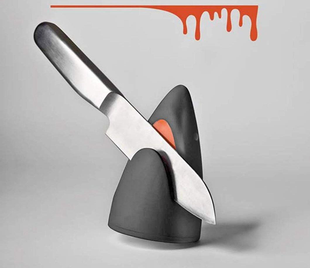 Shark Knife Sharpener - JAWS shark shaped kitchen knife sharpener