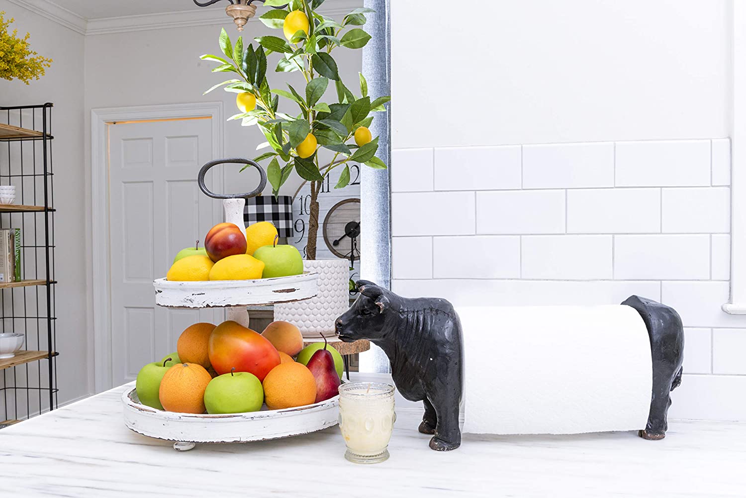 Cow paper towel holder