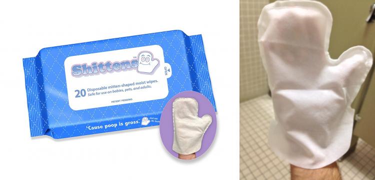 Shittens - Mitten shaped wet wipes - Glove shaped baby wipes