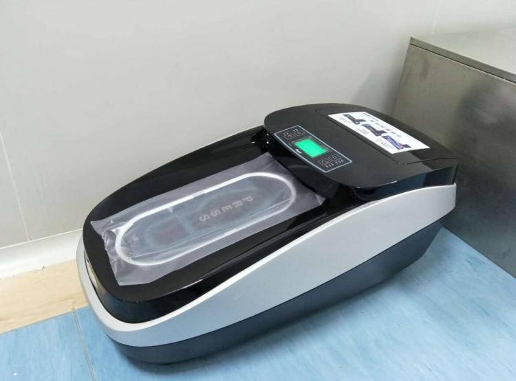 Quen Shoe Cover Machine - Automatic Disposable Shoe Cover Machine - Step in Auto Shrink Wrap Shoe Cover