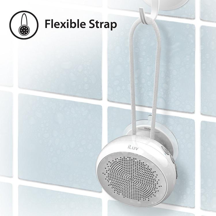 Aud Shower Speaker By iLuv - Bluetooth Suction Cup Shower Speaker Lets You Answer Phone Calls and listen to music