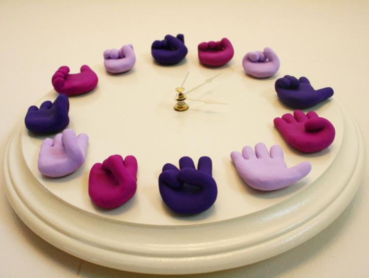 SIgn Language ASL Wall Clock