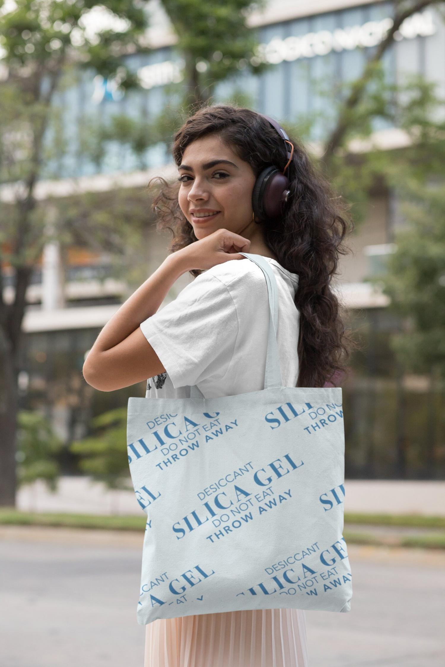 Prank silica gel packet tote bag - DO NOT EAT tote bag