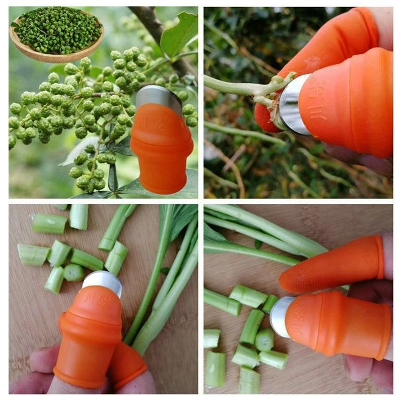 Silicone Thumb Knife - Clever silicone thumb blade gardening and pruning tool