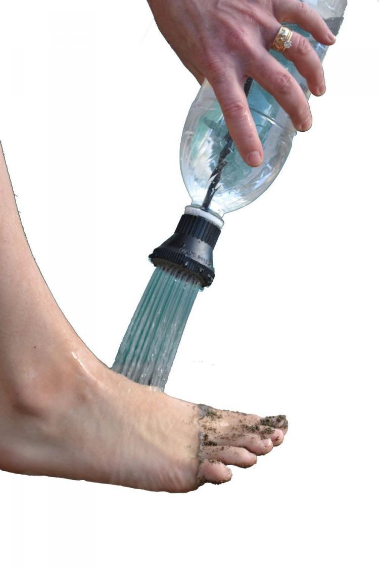 Simple Shower - Portable Camping Shower - Camping Shower uses 2 liter bottle