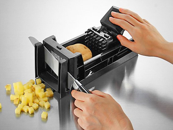 Simposh Easy Food Dicer - Hand Push Pedal Food Dicer - Hand Pump Food Dicer