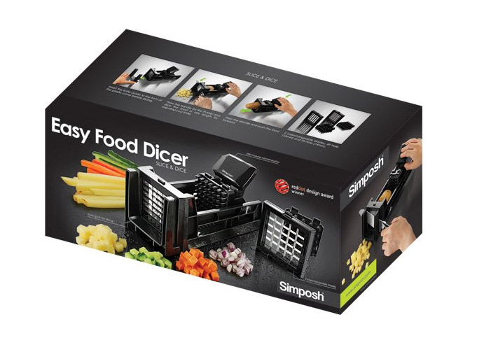 Simposh Easy Food Dicer - Hand Push Pedal Food Dicer - Hand Pump Food Dicer