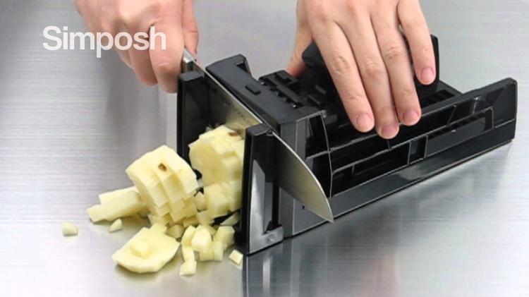 Simposh Easy Food Dicer - Hand Push Pedal Food Dicer - Hand Pump Food Dicer