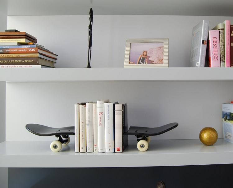 skateboard book ends