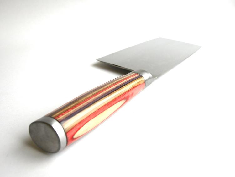 Chopping Knife Made from Recycled Skateboard Deck