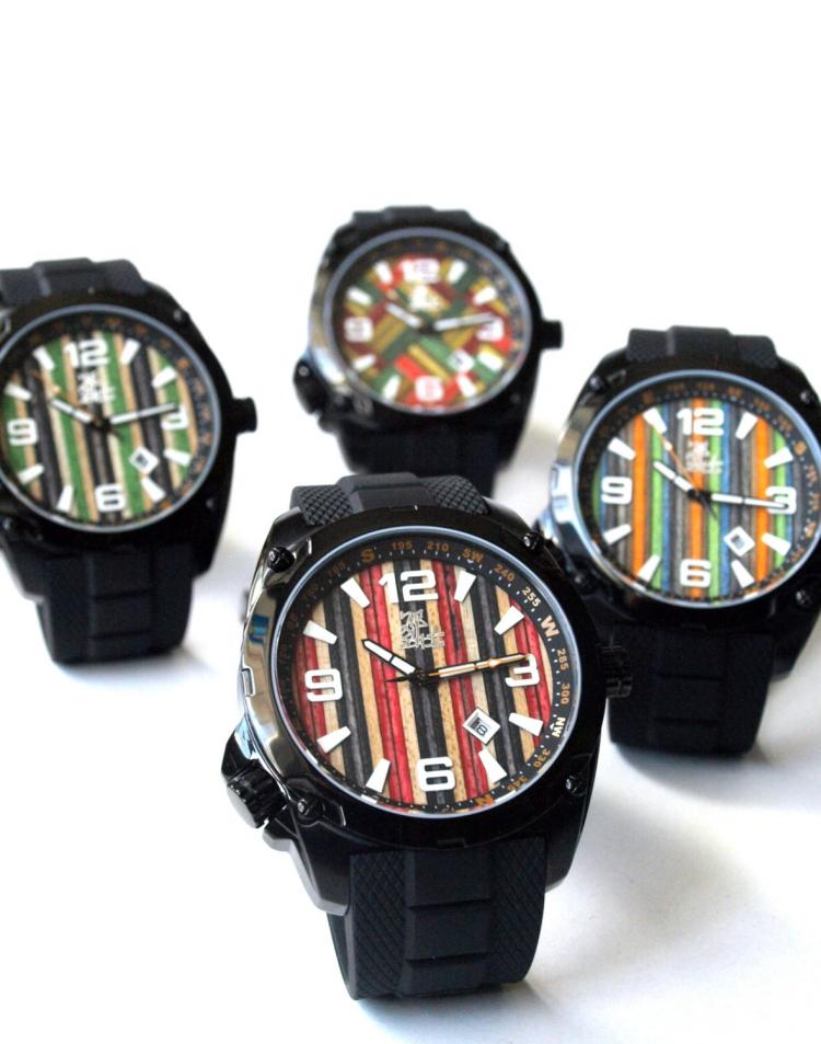 Watches Made from Recycled Skateboard Deck