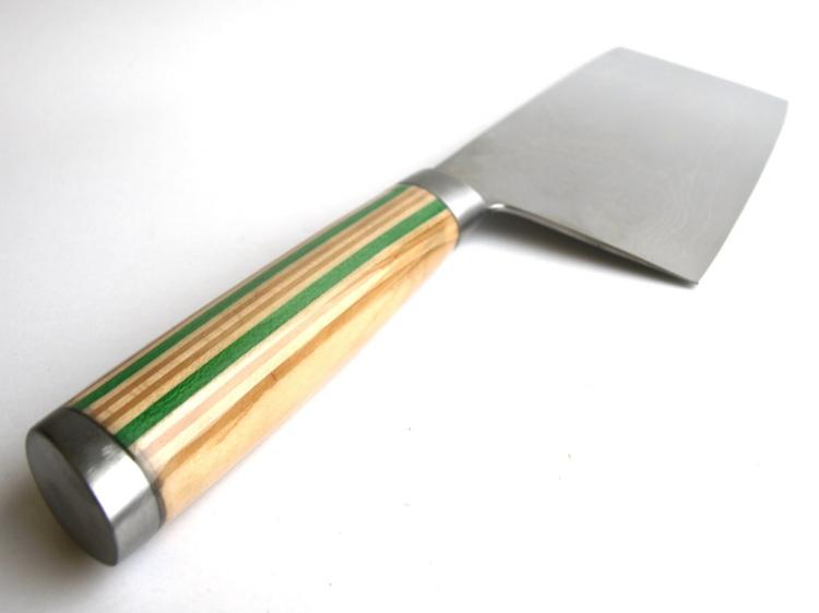 Chopping Knife Made from Recycled Skateboard Deck