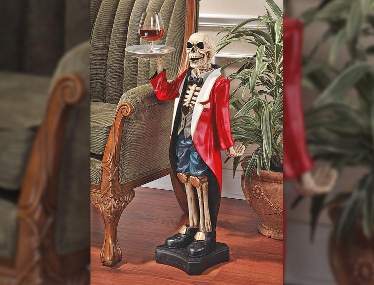 Skeleton Butler Side Table - Bones the butler drink holder resin table
