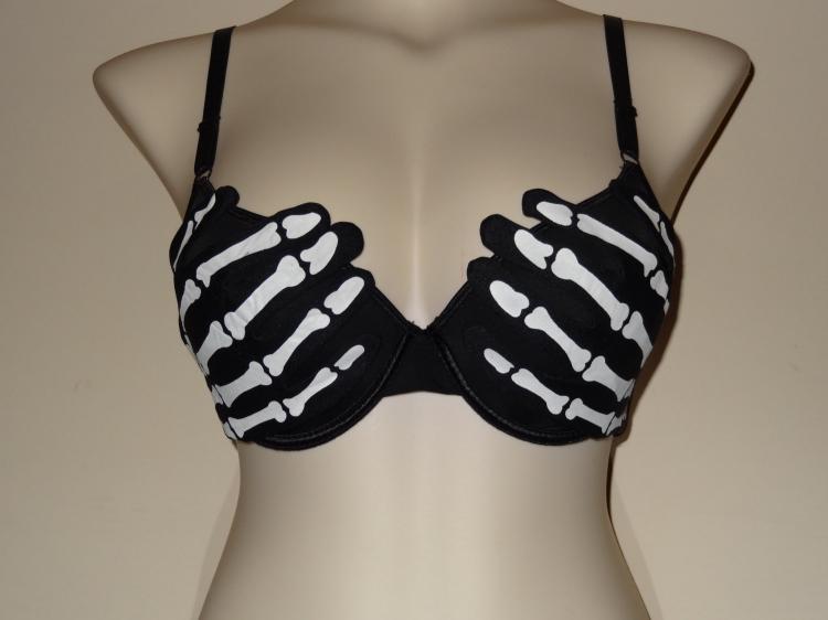 Skeleton Hands Bra Halloween Costume - funny Halloween bra costume