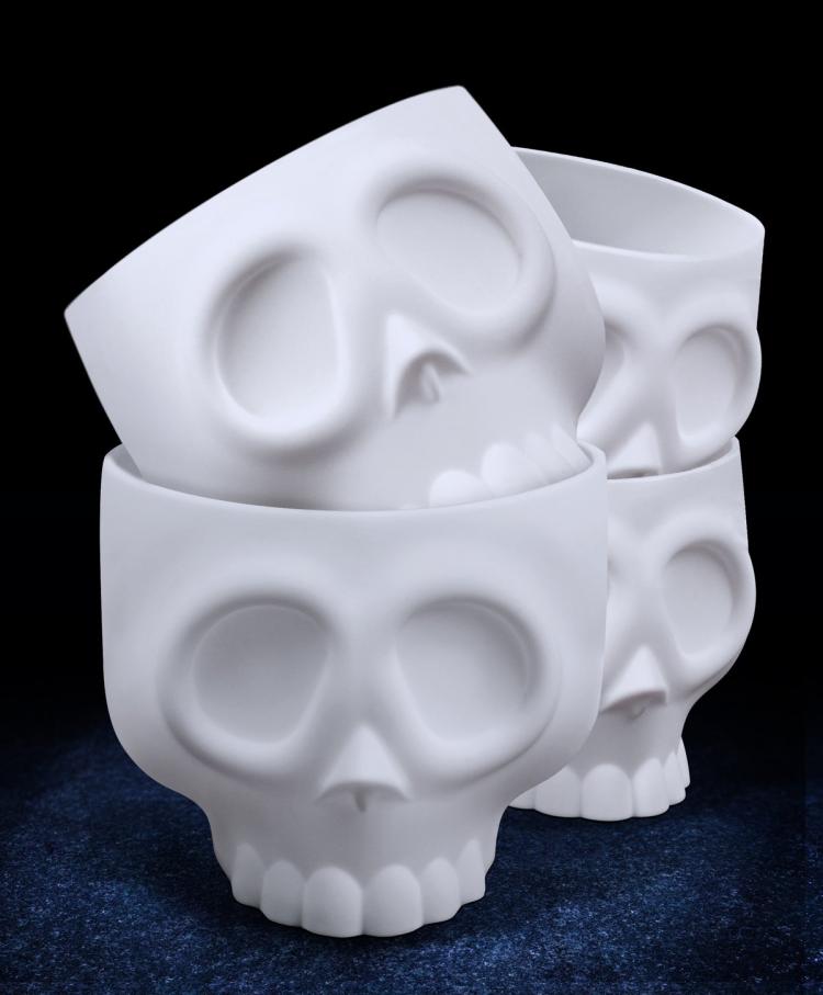 Skeleton Head Cupcake Molds - Brain Cupcakes