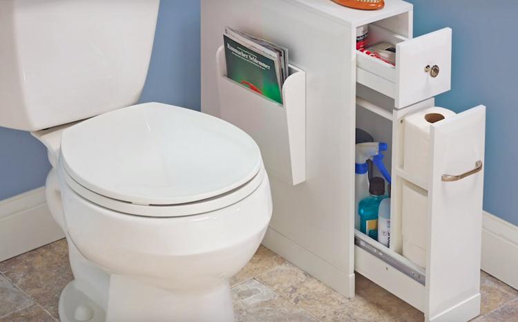 Skinny Bathroom Organizer For Small Bathrooms - Tight Space Bathroom Organizer