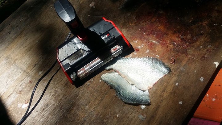 SKINZIT Automatic Electric Fish Skinner - Removes rib bones and skins a fish in seconds