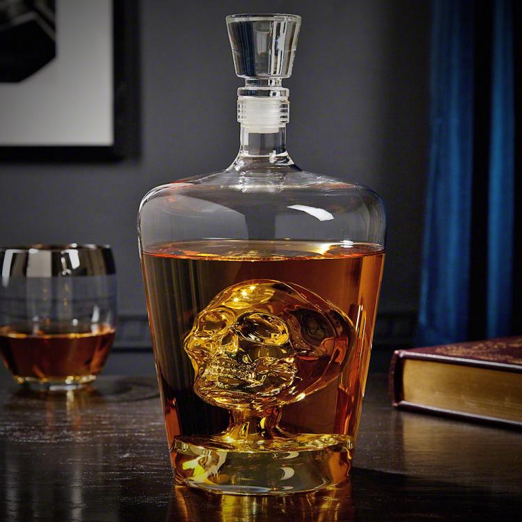 Phantom Skull Liquor Decanter - Decanter will skull inside