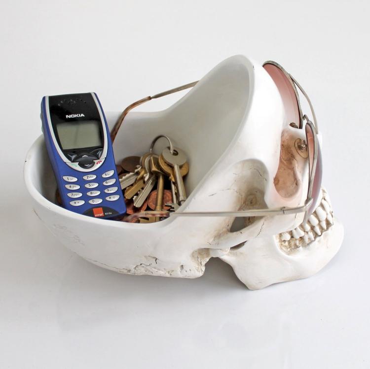 Skull Shaped Desk Tidy