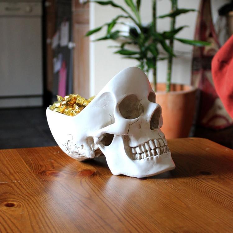 Skull Shaped Desk Tidy