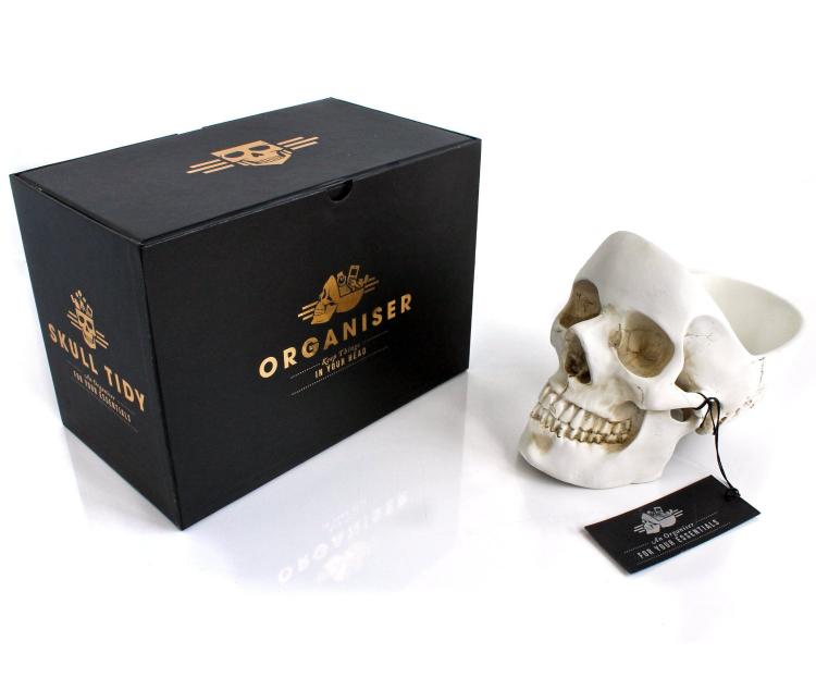 Skull Shaped Desk Tidy
