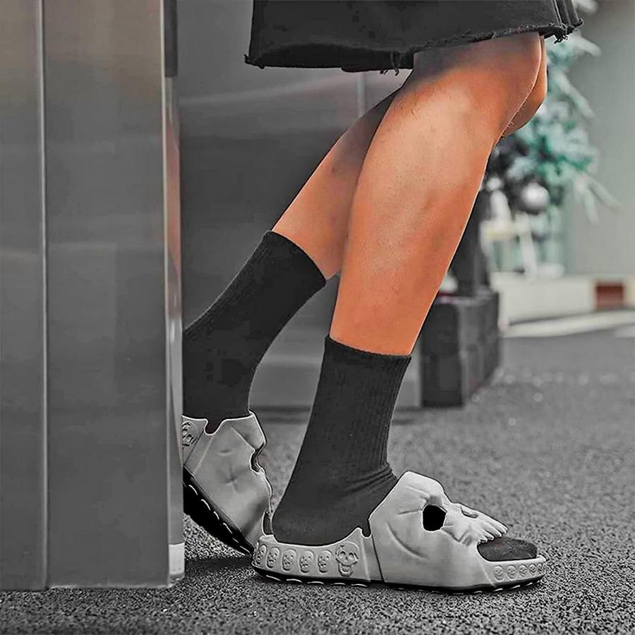 Skull Shaped Slide Sandals