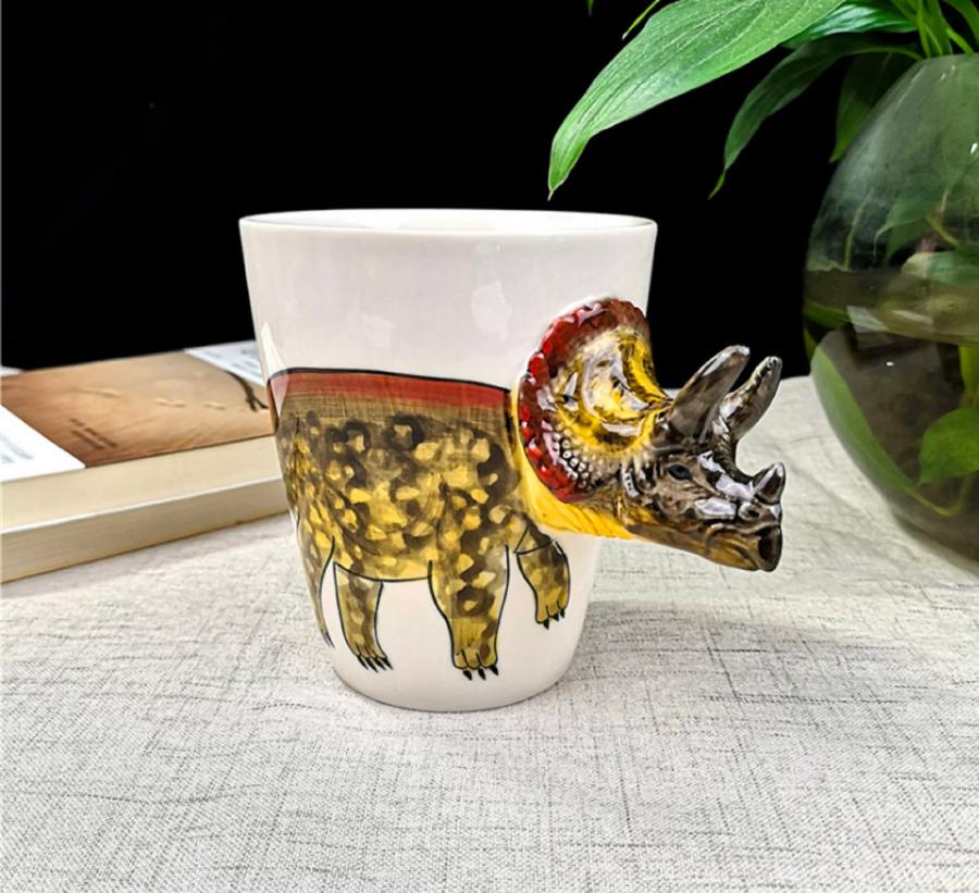 3D Dinosaur shaped coffee mug