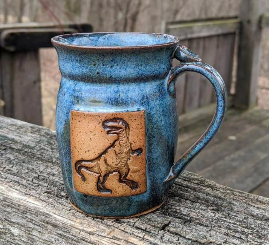3D Dinosaur shaped coffee mug
