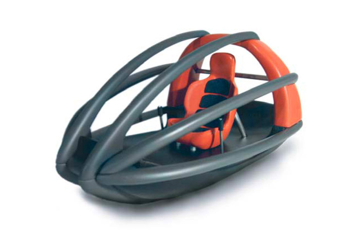 Slegoon Caged Snow Sled With Seat and Steering