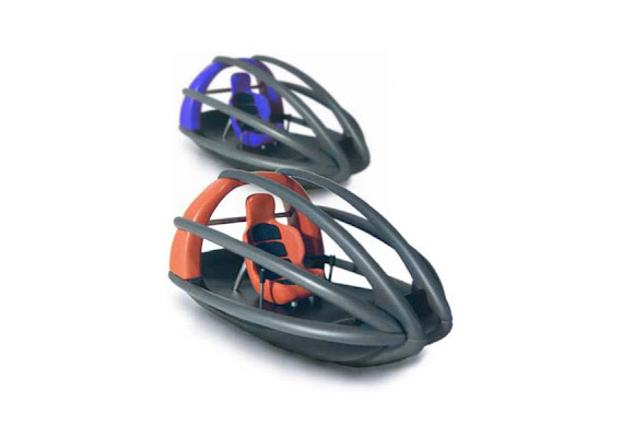 Slegoon Caged Snow Sled With Seat and Steering