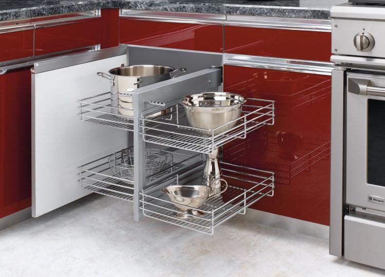 Rev-a-Shelf Blind Corner Cabinet Slide-out system - pull-out blind corner cabinet bins - 5psp cabinet slide-out