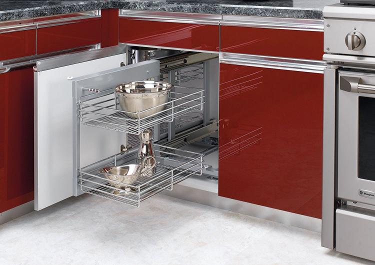 Rev-a-Shelf Blind Corner Cabinet Slide-out system - pull-out blind corner cabinet bins - 5psp cabinet slide-out