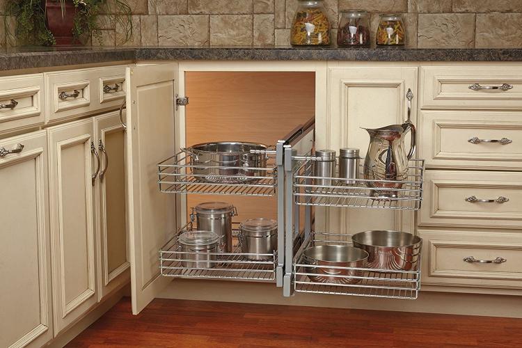 Rev-a-Shelf Blind Corner Cabinet Slide-out system - pull-out blind corner cabinet bins - 5psp cabinet slide-out