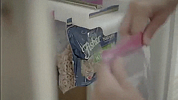 Zip n Store - Ziploc Bag Fridge Organizer - Slide out ziploc bag holder