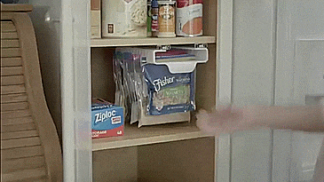 Zip n Store - Ziploc Bag Fridge Organizer - Slide out ziploc bag holder