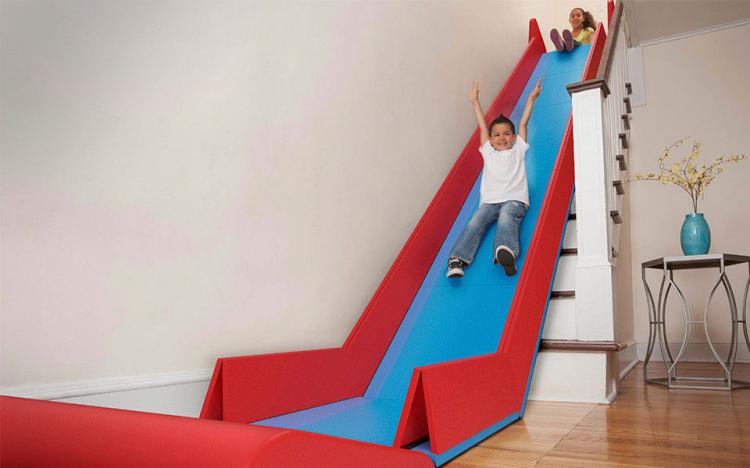 Slide Rider - Attach Slide to stairs - Turn Stairs Into Slide