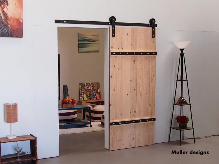 Sliding Single Barn Door Kit - Purple