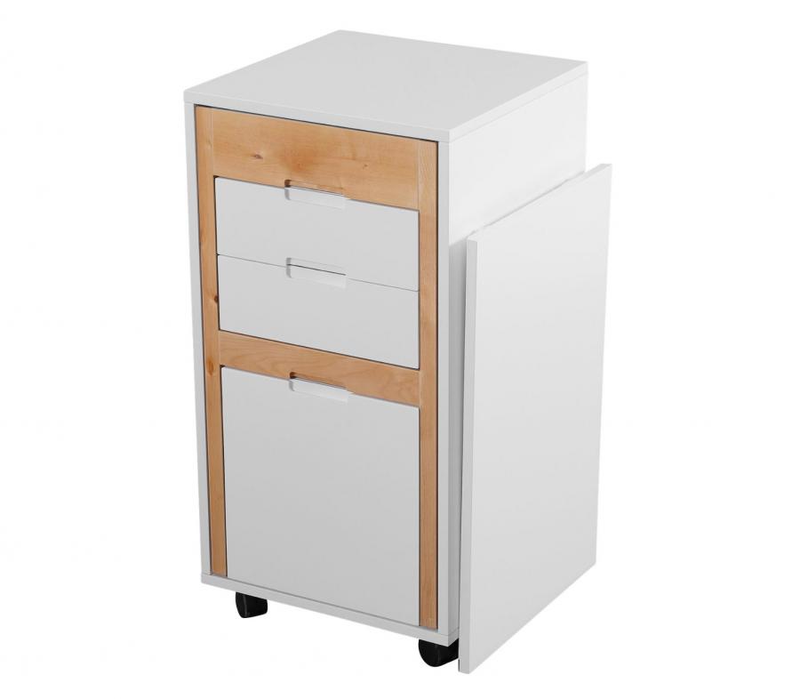 Transforming Cabinet Turns Into Tiny Desk With a Hidden Chair