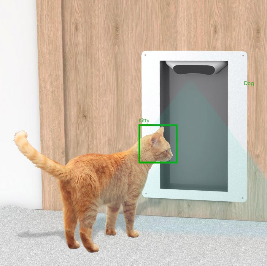Petvation Smart Automatic AI Doggie Door With Facial Recognition