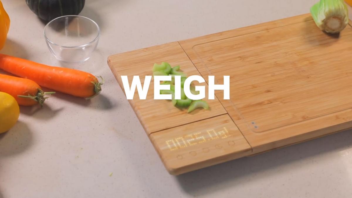 Smart Chop Smart Cutting Board With built-in scale, timer, knife sharpener, knife sanitizer
