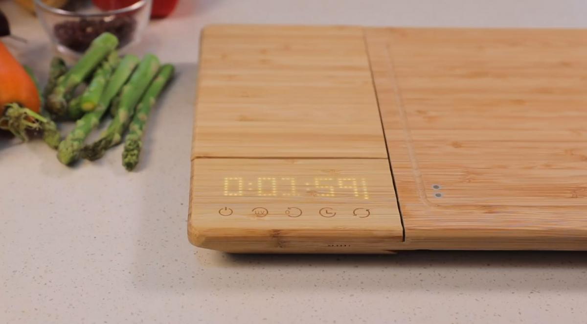 Smart Chop Smart Cutting Board With built-in scale, timer, knife sharpener, knife sanitizer