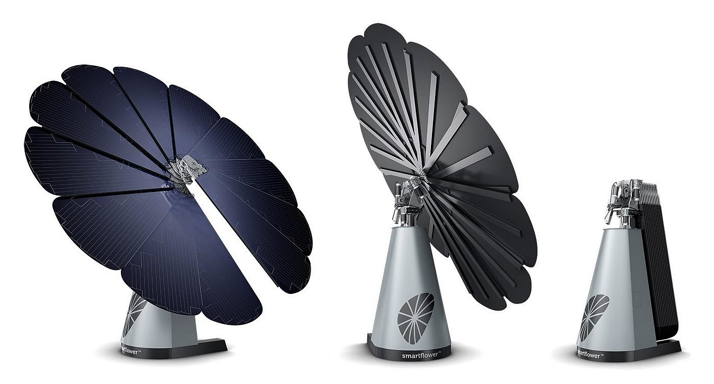 Sun-Tracking Smart Flower Shaped Solar Power Solution - Solar Tree
