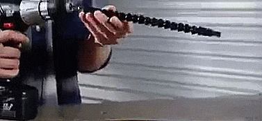Snake Bit Drill Bit - Flexible Drill Bit Adapter - Snake Bit Curves Into Tight Corners and Awkward Spots