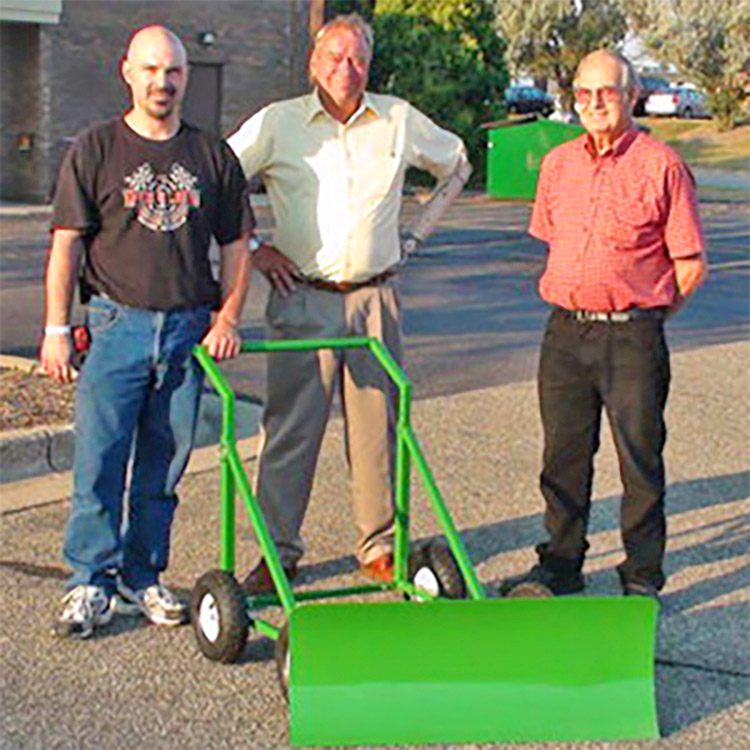 Snow Bully Wheeled Snow Pusher - Manual Snow Plow